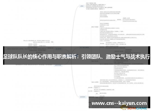 足球队队长的核心作用与职责解析：引领团队、激励士气与战术执行
